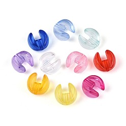 (52) Непрозрачная лаванда Прозрачные акриловые бусины, клешни краба, разноцветные, 14x14x9 мм, отверстие : 1.8 мм, Около 580 шт / 500 г