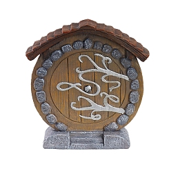 Дом Миниатюрные украшения из смолы, аксессуары для кукольного домика с микро-ландшафтом, притворяясь опорными украшениями, дом, 100x25x105 мм