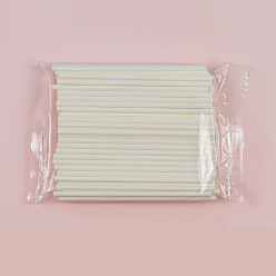 Белый Бумажные палочки для торта, леденцы, для выпечки тортов, белые, 200x3 мм, около 100 шт / упаковка