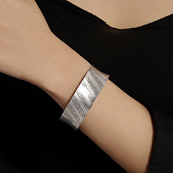 Платина Браслеты-манжеты в этническом стиле для женщин, платина, внутренний диаметр: 2.44 дюйм (6.2 см)