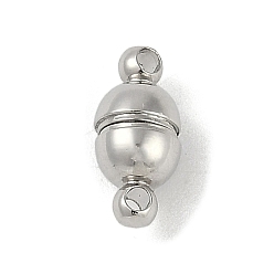 Платина Стойка металлизированный латунь магнитные застежки, с петлями, без кадмия и без свинца, долговечный, круглые, платина, 11x5x5 мм, отверстие : 1.2 мм