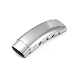 Нержавеющая Сталь Цвет Не тускнеет 316 байонетные застежки из нержавеющей стали, цвет нержавеющей стали, 42.5x14.5x4 мм, отверстие : 12x6.5 мм