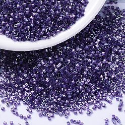 (DB1881) Окрашенный Темный Орхидейный AB с Шелковым Внутри Бусины miyuki delica, цилиндр, японский бисер, 11/0, (дБ 1881) шелк внутри окрашенной темной орхидеи, 1.3x1.6 мм, отверстия: 0.8 мм, около 10000 шт / мешок, 50 г / мешок