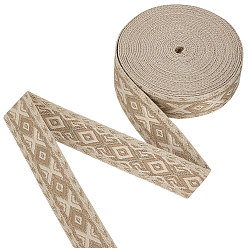 пшеница 10ярдов полиэстеровой ленты в этническом стиле с ромбами, для аксессуара одежды, цвет пшеницы, 1-1/2 дюйм (38 мм)