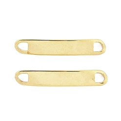 Настоящее золото 18K 201 звенья / соединители из нержавеющей стали, изогнутые овальные, штамповка пустой метки, реальный 18 k позолоченный, 36x6x1 мм, отверстие : 4x3.5 мм