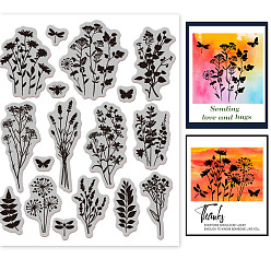 Цветок Резиновые прозрачные штампы, для изготовления открыток украшения своими руками скрапбукинг, цветок, 22x18x0.8 см