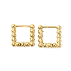 Квадрат 304 полые квадратные серьги-кольца из нержавеющей стали для женщин, квадратный, 11.5x11.5 мм