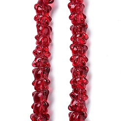 (123L) Белый крем непрозрачный блеск Стеклянные бусины с гальваническим покрытием , гальваническое покрытие, медведь, огнеупорный кирпич, 15x12x9 мм, отверстие : 1.2 мм, около 44 шт / нитка, 25.98'' (66 см)