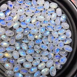 Rainbow Moonstone Кабошоны из натурального радужного лунного камня, овальные, 9x7 мм
