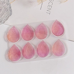 Egg DIY силиконовые формы для кулона, формы для литья смолы, для уф-смолы, изготовление подвесок из эпоксидной смолы, белые, яйцо, 156x105x5 мм, отверстие : 2 мм, внутренний диаметр: 45x33 мм