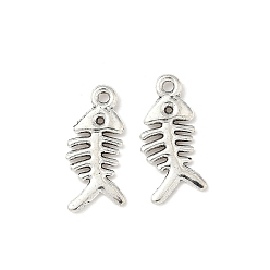 Fish Сплавочные подвески тибетского стиля, без кадмия и без свинца, океанские темы, рыба, 16.5x7x1 мм, отверстие : 1.2 мм