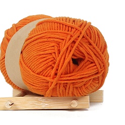 Dark Orange Cotton Cord, Twisted Cotton Rope, For DIY Crafts Handmade Project, Dark Orange, 2.5mm