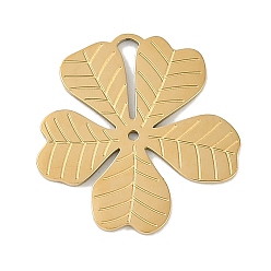 Золотой Ионное покрытие (ip) 304 подвески из нержавеющей стали, цветочный шарм, золотые, 19x18x0.8 мм, отверстие : 7.5x1.6 мм