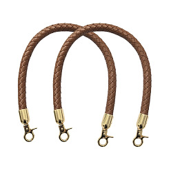 Сиена Рукоятки из искусственной кожи, ручки для сумочек в форме колец, цвет охры, 300x10~12 мм