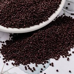 (RR419) Непрозрачный Красно-коричневый Миюки круглые бусины рокайль, японский бисер, (rr 419) непрозрачный красно-коричневый, 15/0, 1.5 мм, Отверстие: 0.7 мм, о 5555 шт / бутылка, 10 г / бутылка