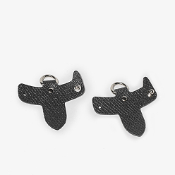 Серый Кожаная неповрежденная сумка с разъемом для d-образного кольца, съемная крышка ручки сумки без перфорации для добавления плечевого ремня сумки через плечо, серые, 6x7 см