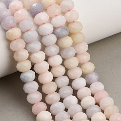 Blanc Floral Rangs de perles de jade blanc naturel teintées et facettées, rondelle, floral blanc, 9.5~10x7.5~8.5mm, Trou: 1mm, Environ 47~50 pcs/chapelet, 14.76~15.16'' (37.5~38.5 cm)
