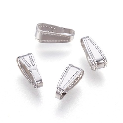 Нержавеющая Сталь Цвет Устойчив к потускнению 304 защелкивающиеся дужки из нержавеющей стали, цвет нержавеющей стали, 11x4x4 мм, отверстие : 10x3 мм