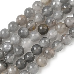 Облако Кварц Естественный облачно кварц бисер пряди, круглые, 6 мм, отверстие : 1 мм, около 58~62 шт / нитка, 15 дюйм