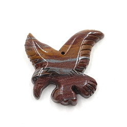 Тигровое Железо Резные подвески из натурального железа с тигром, орел, 40x40x8 мм, отверстие : 1.2 мм