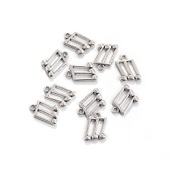 Античное Серебро Сплавочные подвески тибетского стиля, прелести музыкальных нот, античное серебро, 19x13 мм