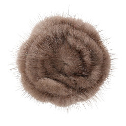 Camello Broches de solapa de piel sintética de visón, con 304 acero inoxidable para ropa, camello, 75 mm