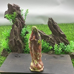 Турмалин Резные фигурки целебной Девы Марии из натурального турмалина, Украшения из камня с энергией Рейки, 100 мм