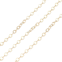 Real 14K Gold Filled Жёлтые золотые кабельные цепи, пайки, real 14 k золото заполнено, ссылка: 3.3x2.4x0.2 mm