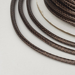 Coconut Brown Eco-Friendly Korean Waxed Polyester Cord, Coconut Brown, 1.5mm, about 169.51~174.98 Yards(155~160m)/Roll