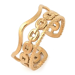 Другие Ионное покрытие (ip) 304 открытые манжеты из нержавеющей стали для женщин, реальный 14 k позолоченный, 8.5 мм, регулируемый