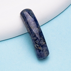 Содалитовое Звенья из натурального содалита изогнутые прямоугольники, подвески-соединители моста, 36~38x10x7~8 мм