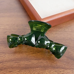 Морско-зеленый Заколки для волос из ацетата целлюлозы (смола) с бантиком, аксессуары для волос для девочек и женщин, цвета морской волны, 56x107 мм