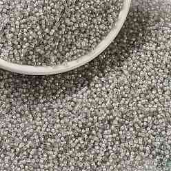 (RR2268) Fancy Lined Moonstone MIYUKI Round Rocailles Beads, Japanese Seed Beads, (RR2268) Fancy Lined Moonstone, 15/0, 1.5mm, Hole: 0.7mm, about 5555pcs/bottle, 10g/bottle