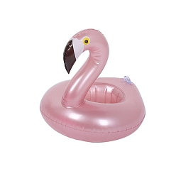Flamingo Shape Кольцо для плавания из пвх, аксессуары для летних вечеринок для кукол, форма фламинго, 180x210 мм