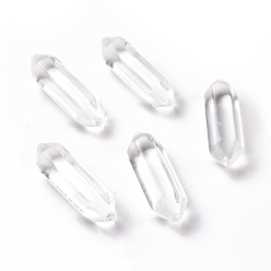 Transparent Glasperlen, kein Loch, Kugel, Transparent, 22~23x6x6 mm