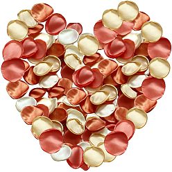 (52) Непрозрачная лаванда Атласные искусственные лепестки роз, для свадебного прохода центральные столовые конфетти вечерние сувениры украшения дома, разноцветные, 40 мм