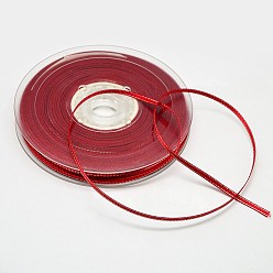 Roja Cinta de grosgrain con cable, cinta de la navidad, para embalaje de regalo decoración del festival de bodas, rojo, 3/8 pulgada (9 mm), sobre 100yards / rodillo (91.44 m / rollo)
