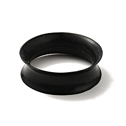 Черный Силиконовые затычки для ушей, туннельный расширитель уха для мужчин и женщин, чёрные, 8.5x25 мм, штифты : 25 мм