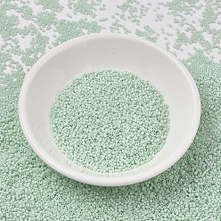 (DB1526) Matte Opaque Light Mint AB MIYUKI Delica Beads, Cylinder, Japanese Seed Beads, 11/0, (DB1526) Matte Opaque Light Mint AB, 1.3x1.6mm, Hole: 0.8mm, about 2000pcs/bottle, 10g/bottle