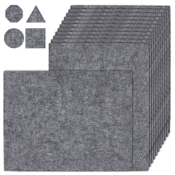 Gris Feutre rectangulaire non tissé, artisanat de bricolage, grises , 200x160x5mm