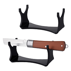 Черный Акриловая подставка для меча катана, кронштейн самурайский меч дисплей мольберты, чёрные, 12x4.9x6 см