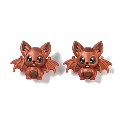 Сиена Силиконовые фокусные бусины на тему Хэллоуина, 3д летучая мышь, цвет охры, 28.5x35.5x16 мм, отверстие : 2 мм