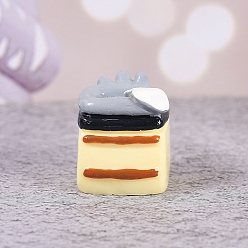 Лимонный шифон Мини-модель из смолы, аксессуары для кукольного домика с микро-ландшафтом, притворяясь опорными украшениями, мебель и техника, лимонный шифон, 24x20 мм