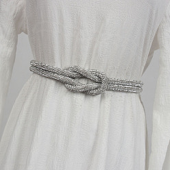 Кристалл Сплав полный горный хрусталь узел цепи пояса для платья, кристалл, 1020 мм