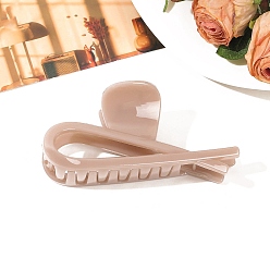 Розовый Пластиковые заколки для волос «дельфин» с большими когтями, аксессуары для волос для женщин и девочек, туманная роза, 55x120 мм