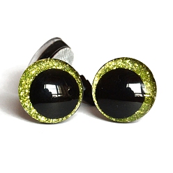 Желтый Пластиковый безопасный глазок для корабля, для поделок куклы игрушки кукольные плюшевые животные изготовление, желтые, 16 мм