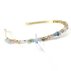 Морганит Резинки для волос из натурального морганита, аксессуары для волос для женщин и девочек, 150x130 мм