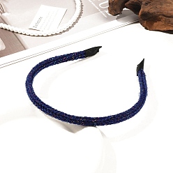 Полуночно-синий Ткань ленты для волос, аксессуары для волос для женщин и девочек, темно-синий, 125 мм