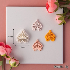 Бабочка Пластиковые формы, резцы глины, инструменты для лепки из глины, для серьги решений, бабочка, 3x2.8x1.15 см