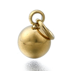 Настоящее золото 14K 304 подвески из нержавеющей стали, ионное покрытие (ip), круглые подвески, реальный 14 k позолоченный, 7x5 мм, отверстие : 2.5 мм